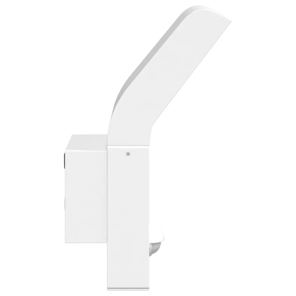 vidaXL Outdoor LED Wall Lights with Sensors 2pcs White Die-cast Aluminium
