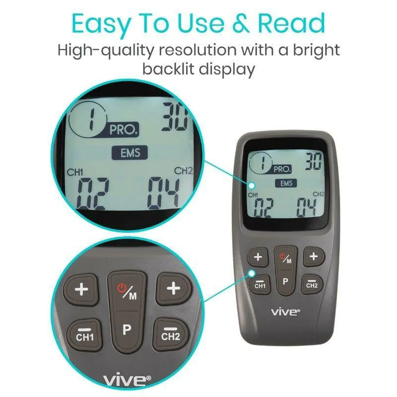 Vive Health EMS TENS Unit - Gray