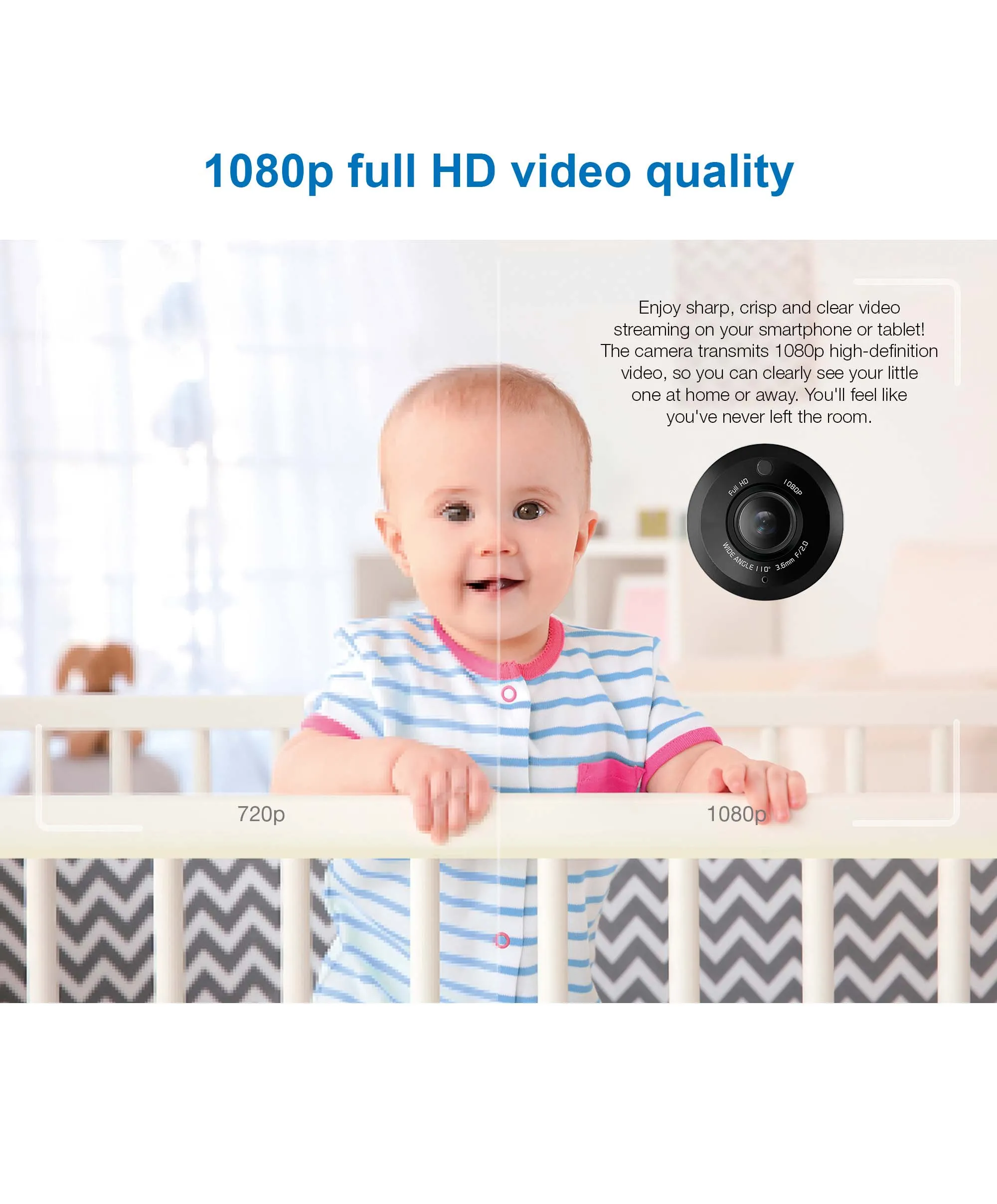 VTech RM7767HD Smart 7-inch Video Baby Monitor