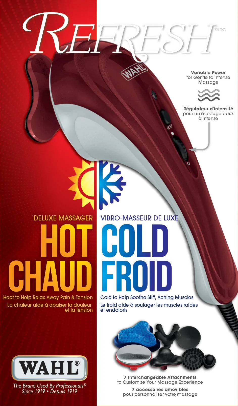 WAHL Deluxe Heat Therapy Massager - 4186
