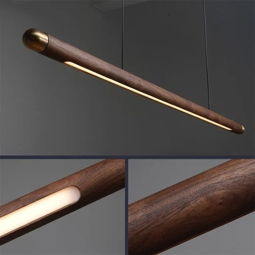 Walnut Hanging Light: Unique and Stylish Lighting Solution