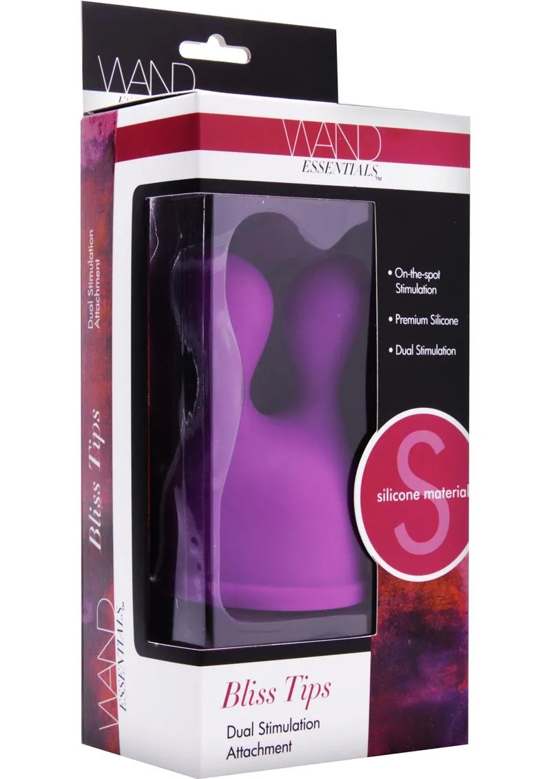 Wand Essentials Bliss Tips Dual Stimulation Silicone Attachment