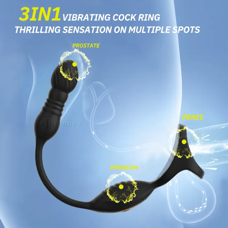 Wearable Thrusting Prostate Massager - 10 Vibrations & Remote Control