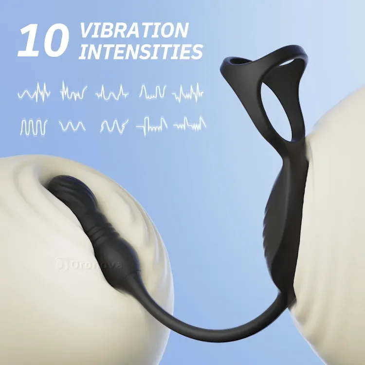 Wearable Thrusting Prostate Massager - 10 Vibrations & Remote Control