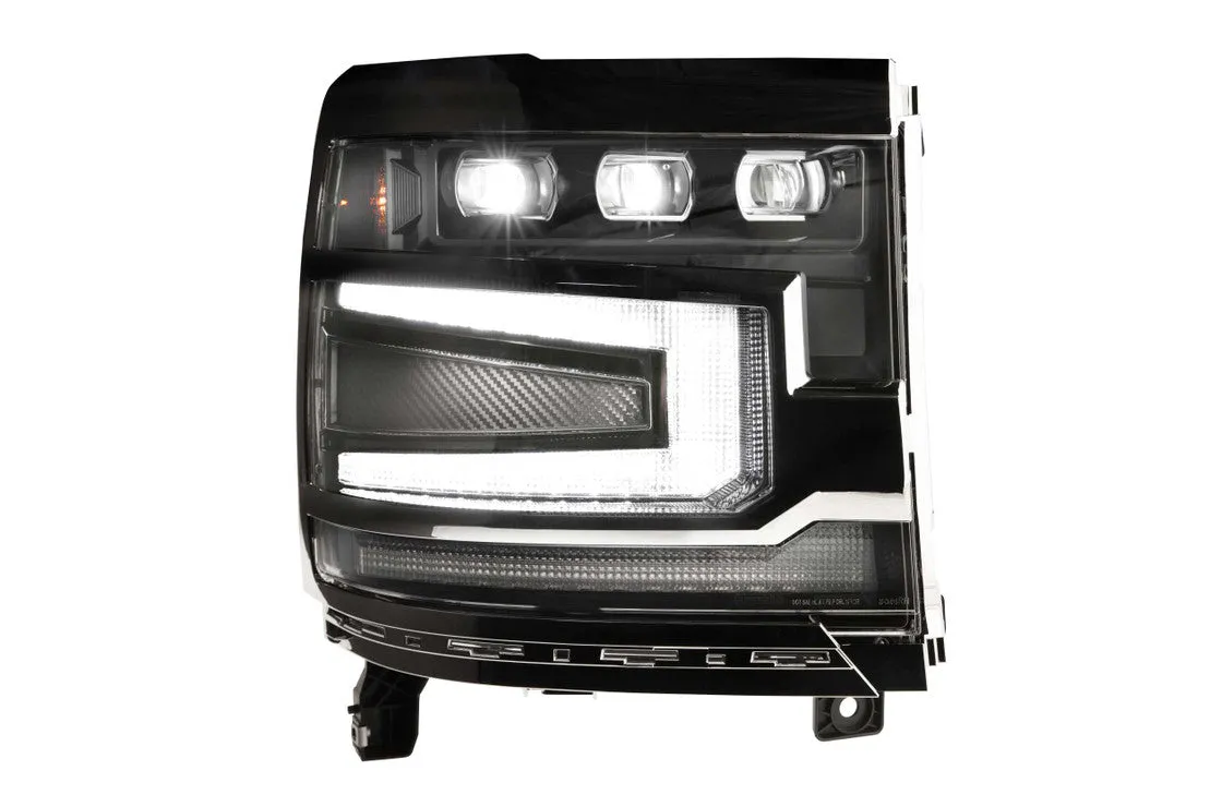 XB LED Headlights: Chevrolet Silverado 1500 (16-18) (Pair / ASM)