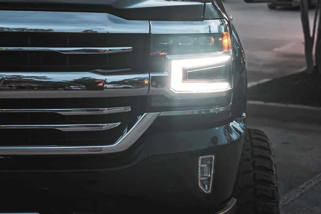 XB LED Headlights: Chevrolet Silverado 1500 (16-18) (Pair / ASM)