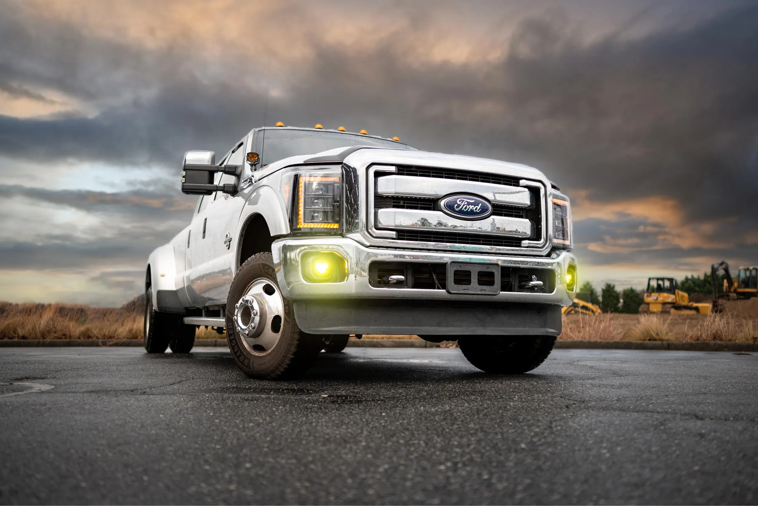 XB LED Headlights: Ford Super Duty (11-16) (Pair / Amber DRL)