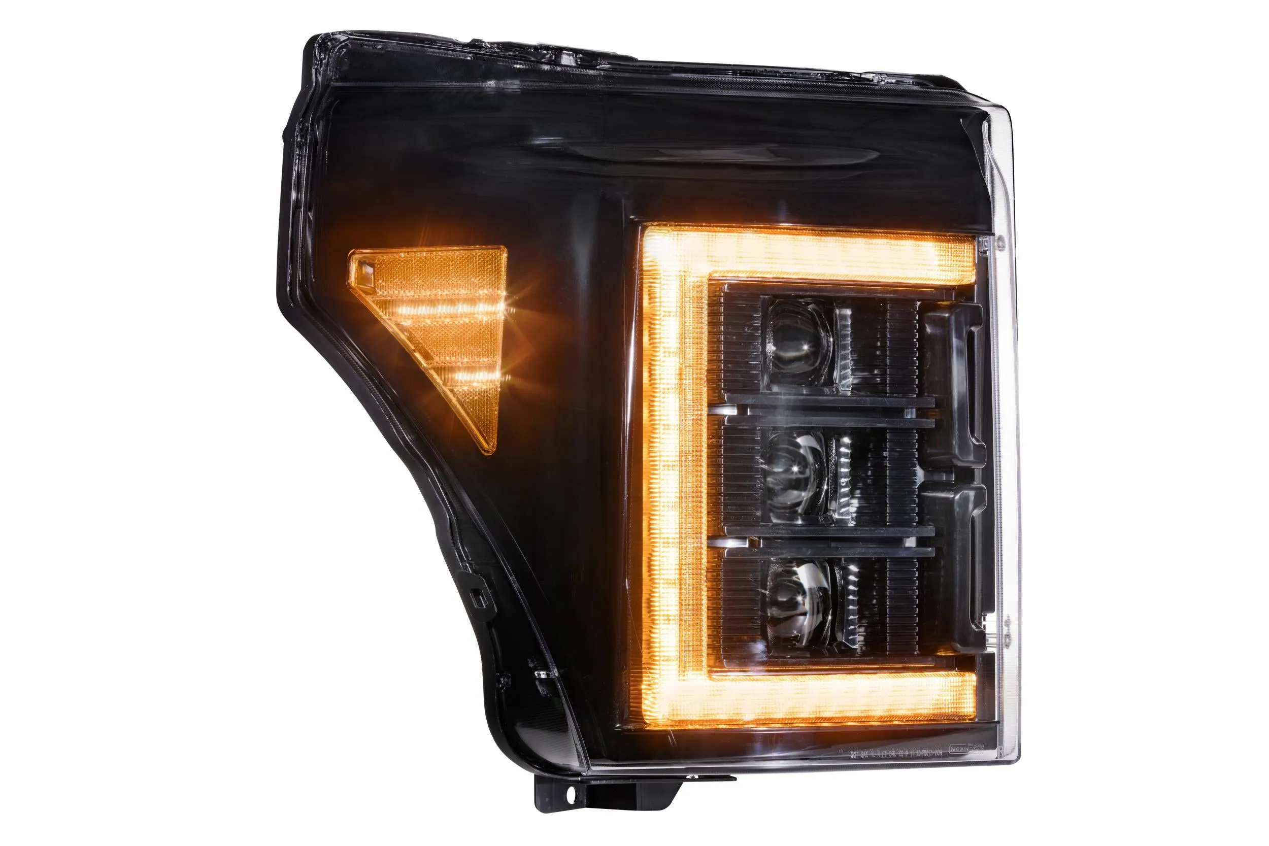 XB LED Headlights: Ford Super Duty (11-16) (Pair / Amber DRL)