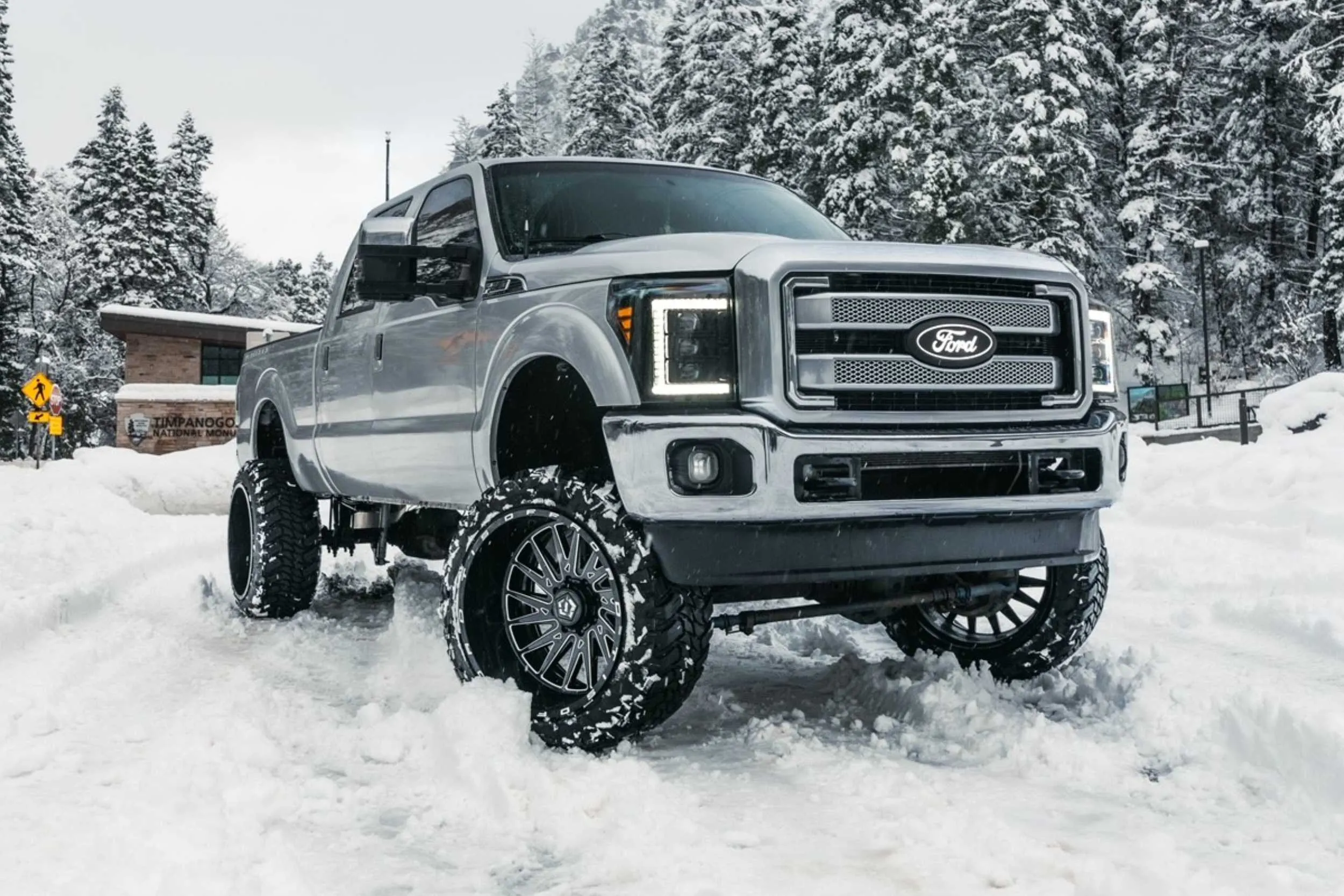XB LED Headlights: Ford Super Duty (11-16) (Pair / White DRL)