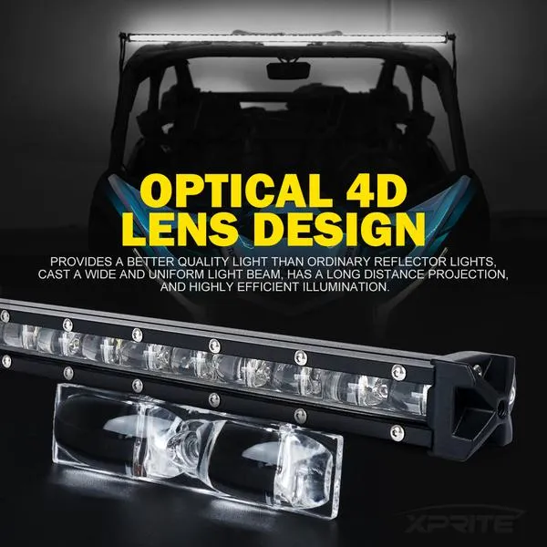 Xprite Flood Beam CREE LED Light Bar Ultra Thin Astro Series - 8"/14"/20"/26"/32"/38"/42'/44"/50"