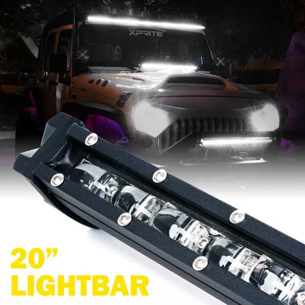 Xprite Flood Beam CREE LED Light Bar Ultra Thin Astro Series - 8"/14"/20"/26"/32"/38"/42'/44"/50"