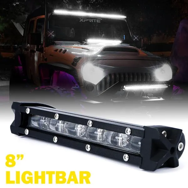Xprite Flood Beam CREE LED Light Bar Ultra Thin Astro Series - 8"/14"/20"/26"/32"/38"/42'/44"/50"
